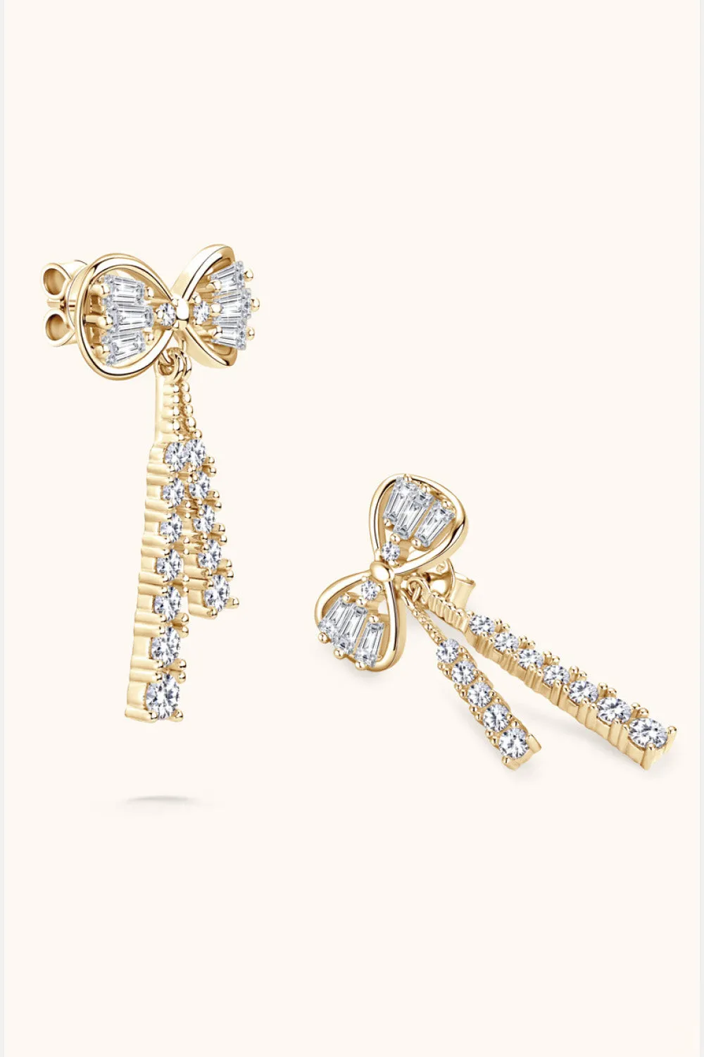 * APP EXCLUSIVE* 1.12 Carat Moissanite 925 Sterling Silver Bow Earrings