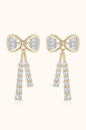 * APP EXCLUSIVE* 1.12 Carat Moissanite 925 Sterling Silver Bow Earrings