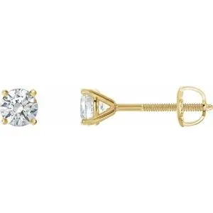 14K Yellow 1/3 CTW Natural Diamond Cocktail-Style Earrings