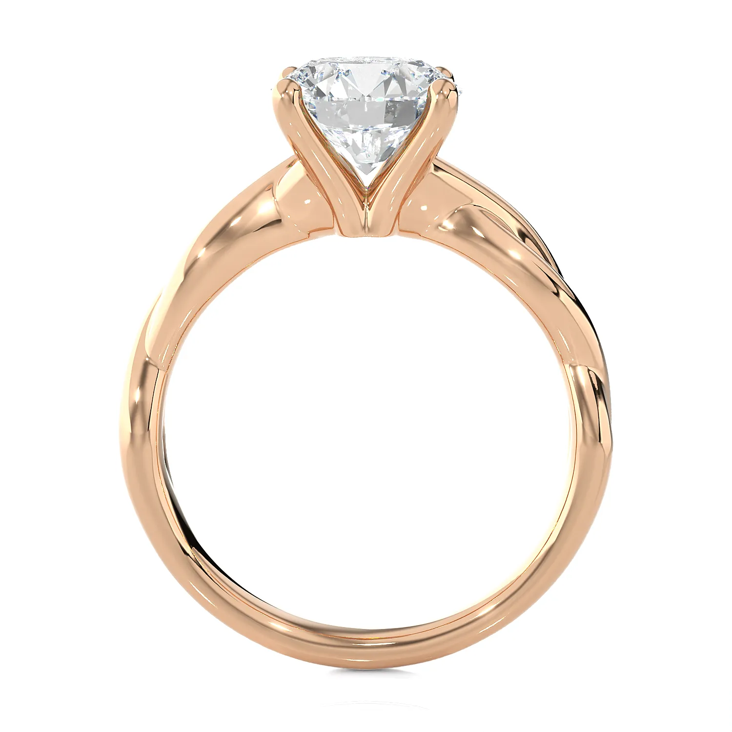 2 ctw Round Lab Grown Diamond Solitaire Engagement Ring