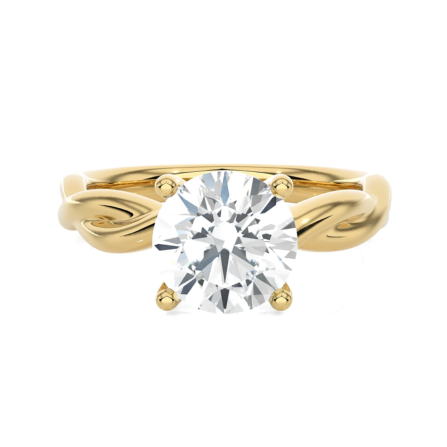 2 ctw Round Lab Grown Diamond Solitaire Engagement Ring