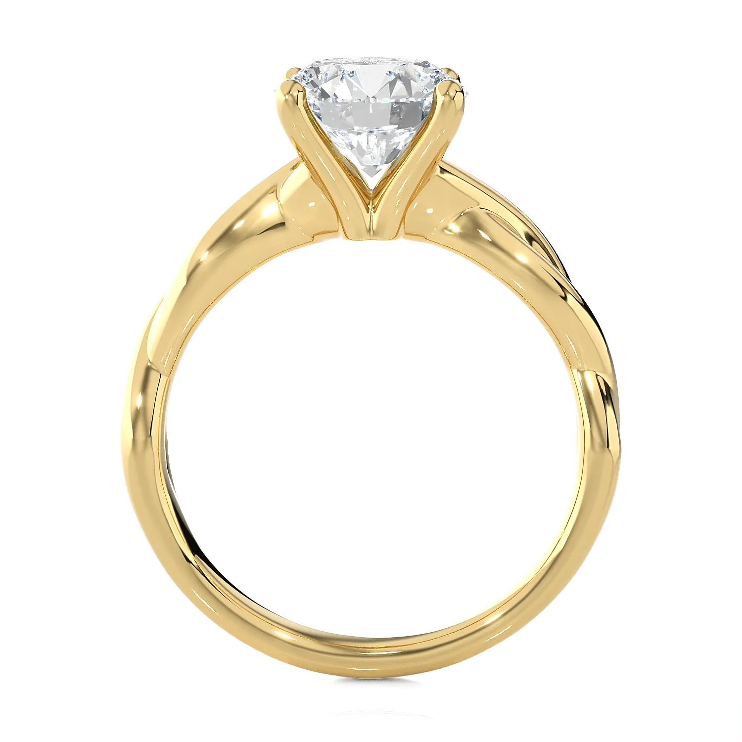 2 ctw Round Lab Grown Diamond Solitaire Engagement Ring