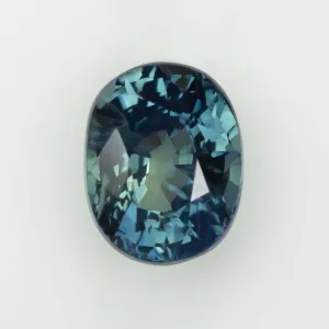 2.01ct TEAL SAPPHIRE BLUE GREEN OVAL SHAPE CUT LOOSE NATURAL GEMSTONE 2 CARAT