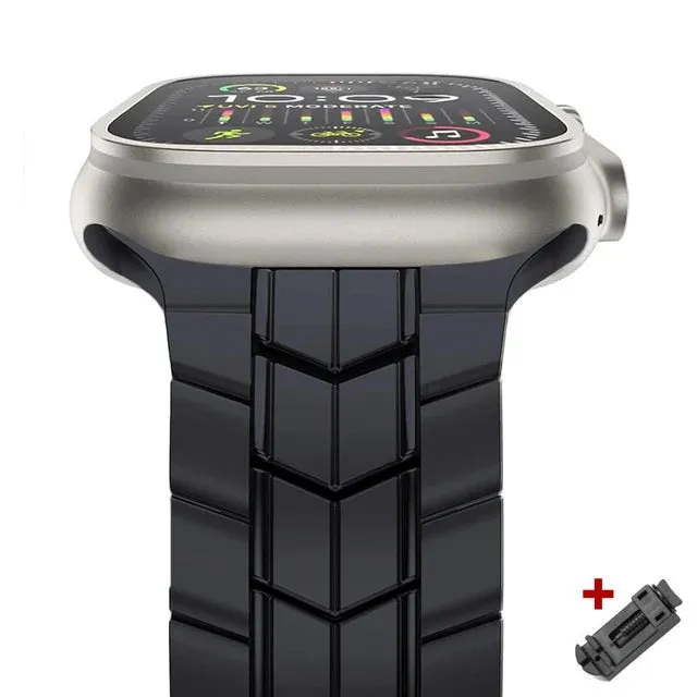 50％ Off | Titanium Band for Apple Watch Ultra 2 49mm series 9 45mm 42 44mm Bracelet Correa Strap for iWatch ultra 8 7 6 5 4 se 41 38 40mm