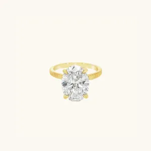 5.23 Oval Lab Diamond Solitaire Engagement Ring
