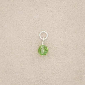 6mm Peridot Bead {Sterling Silver}