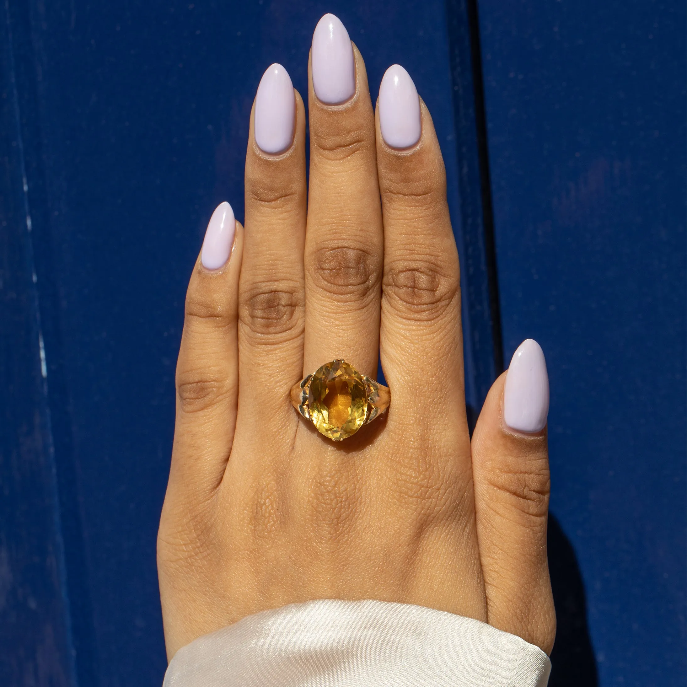 9ct Gold Citrine Cocktail Ring, 8.30ct