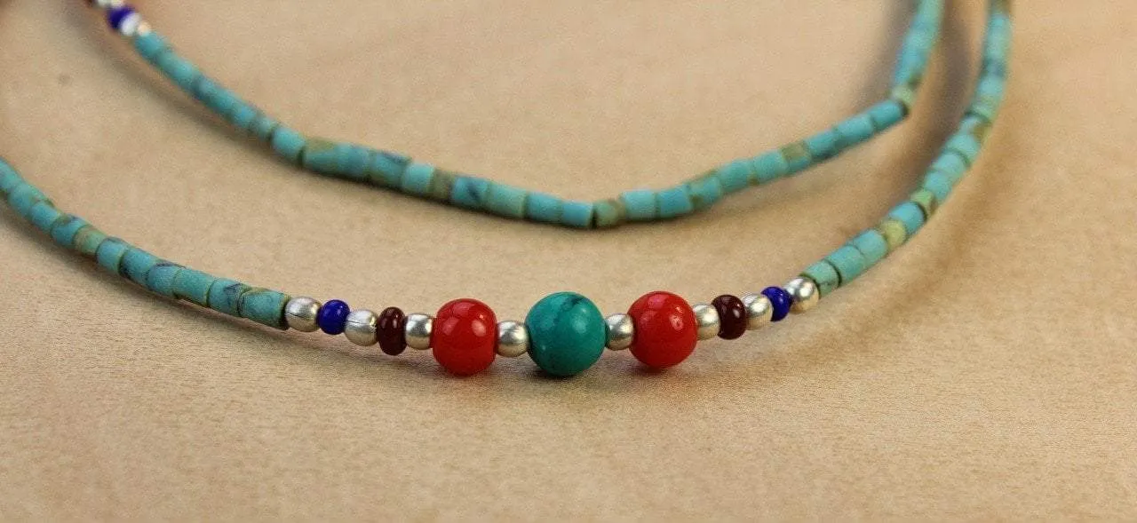 A Single Strand Beaded Necklace