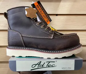 AD TEC - MEN'S 6" NON-SLIP WEDGE WORK BOOT -COMPOSITE TOE- 9256DB