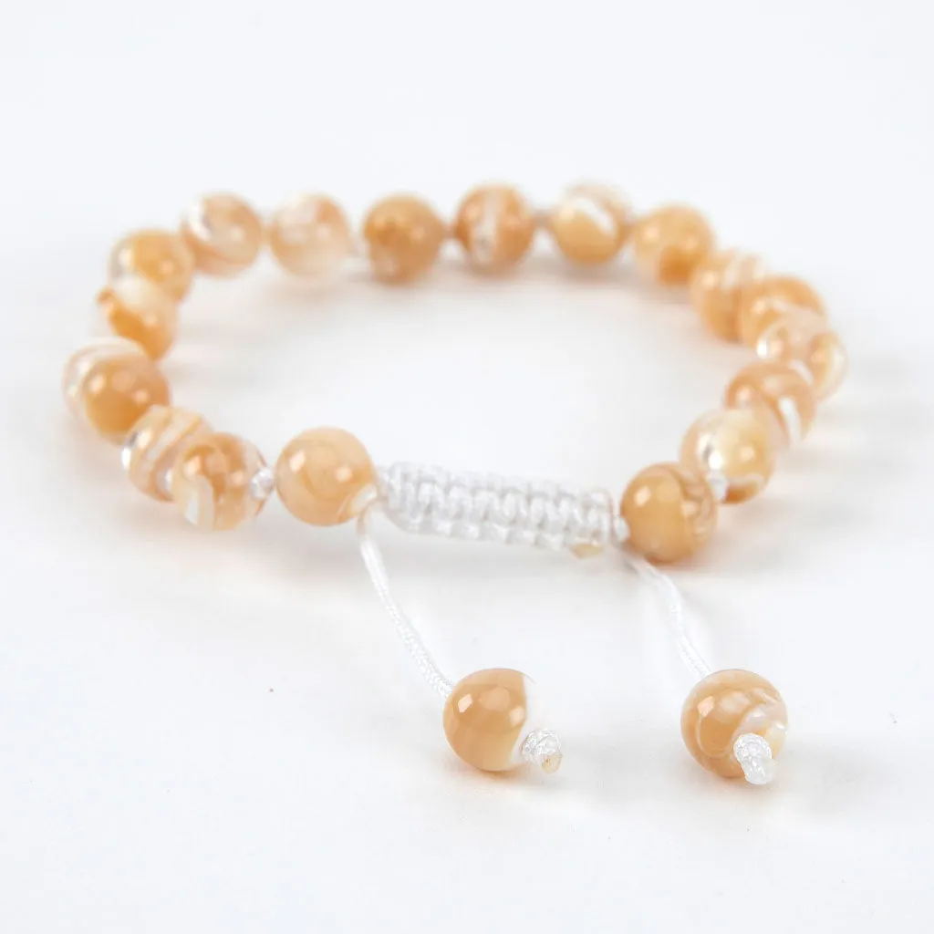 Adjustable Beaded Pearl Bracelet