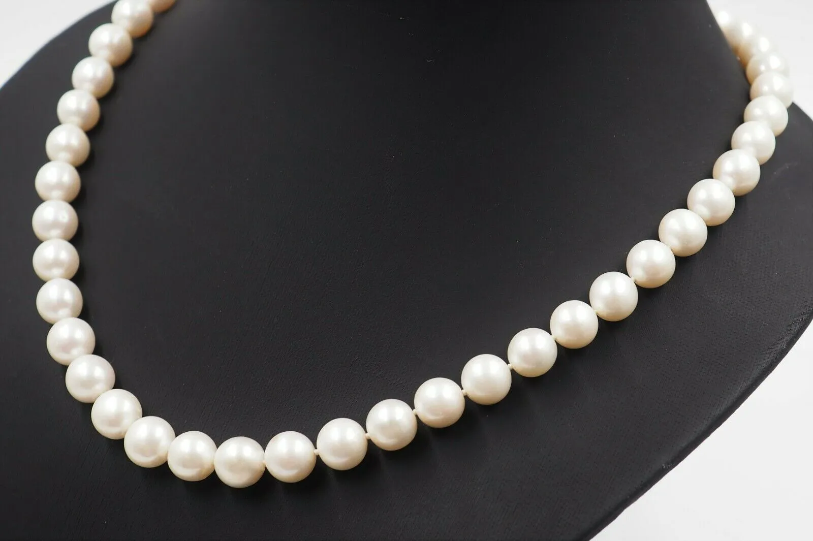 Akoya Pearl Strand Necklace with Sterling Silver Clasp