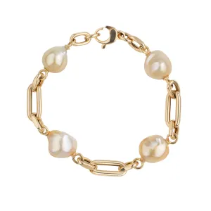 Amalfi Golden South Sea Pearl Bracelet