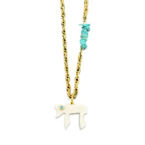 Amalfi Lucky  CHAI necklace white coral