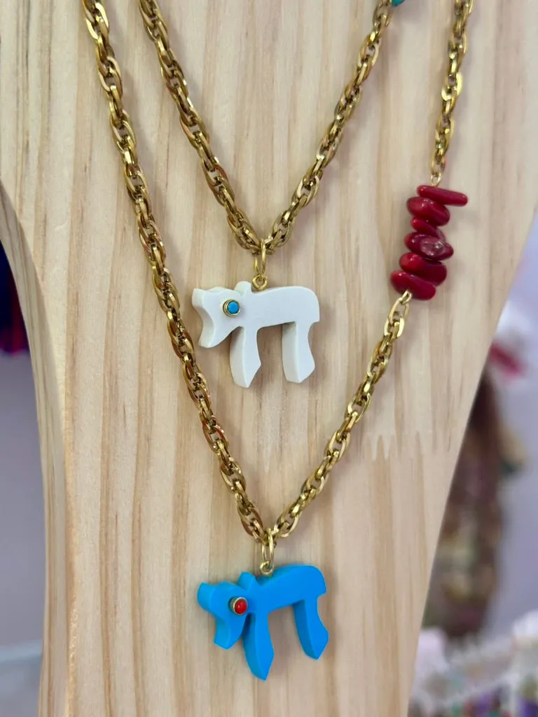 Amalfi Lucky  CHAI necklace white coral