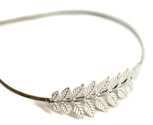 Aphrodite Headband - Hand Painted - Metal Leaf Branch Filigree