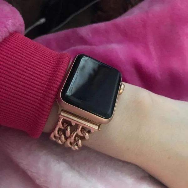 Apple Watchband Women Chain Bracelet Metal Steel Series