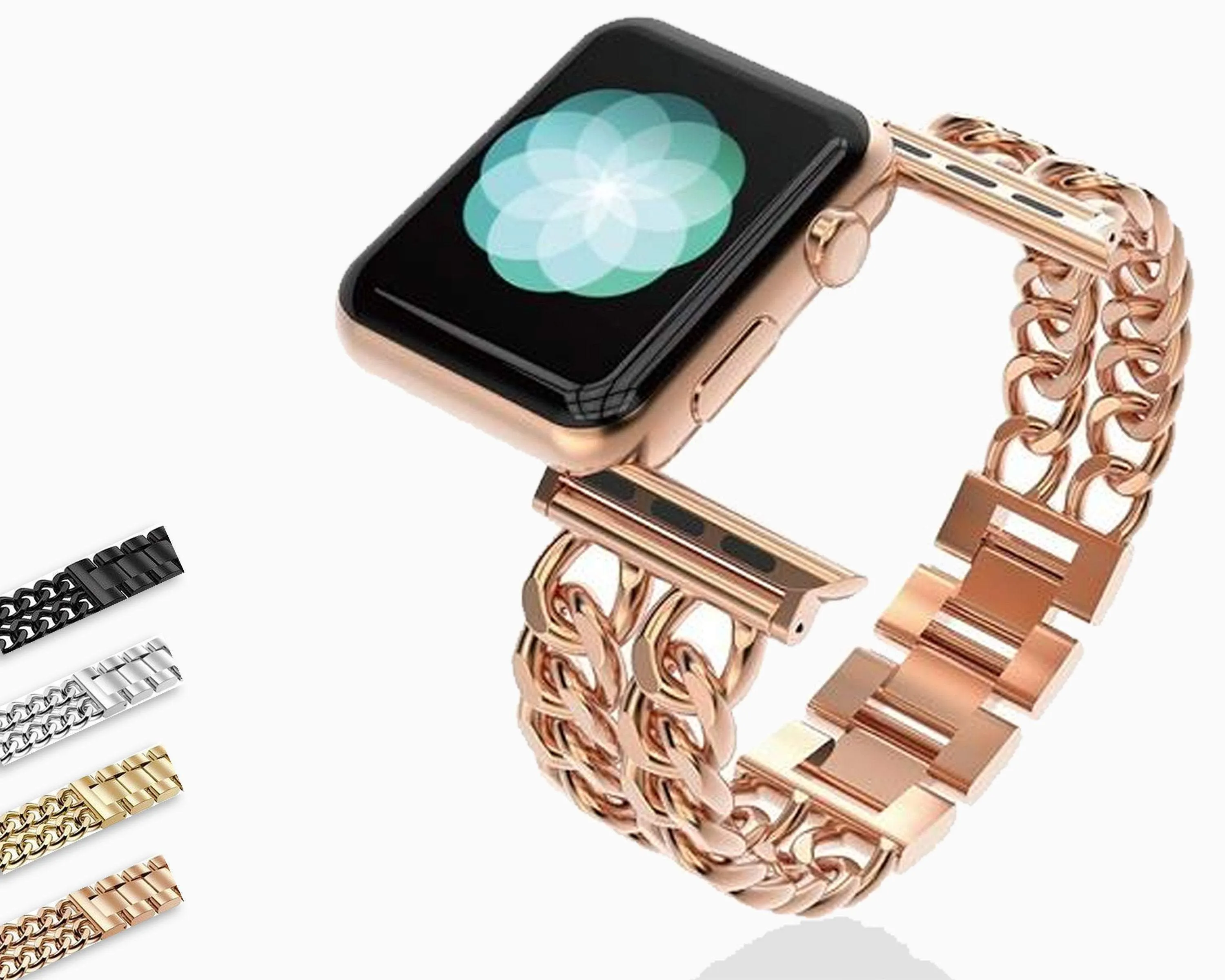 Apple Watchband Women Chain Bracelet Metal Steel Series