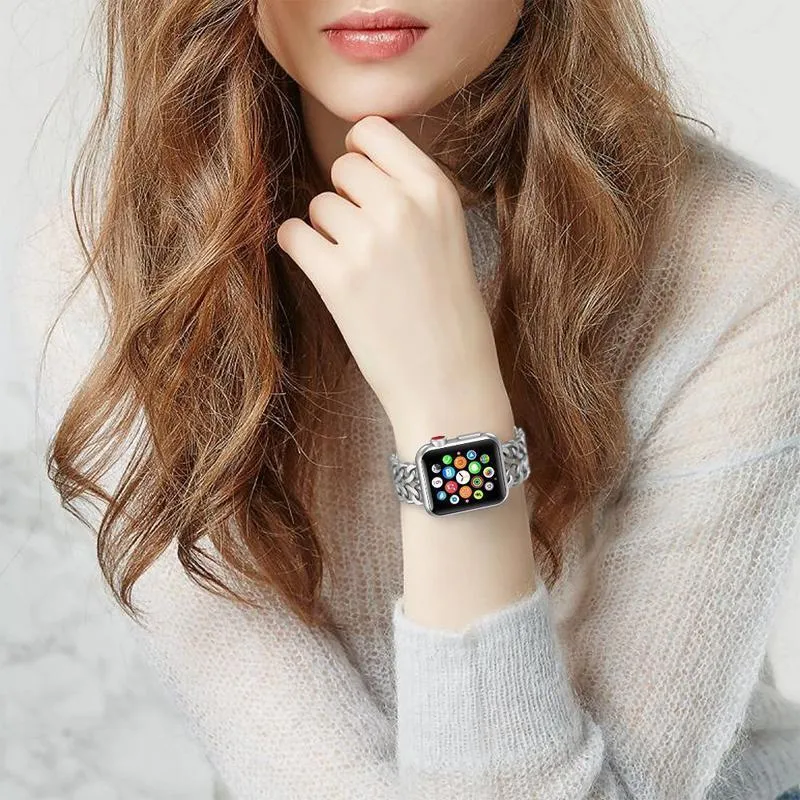 Apple Watchband Women Chain Bracelet Metal Steel Series