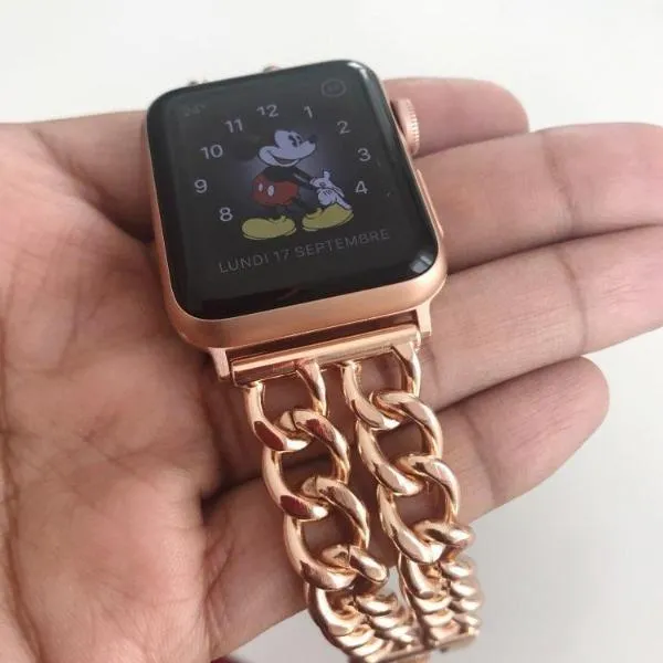 Apple Watchband Women Chain Bracelet Metal Steel Series