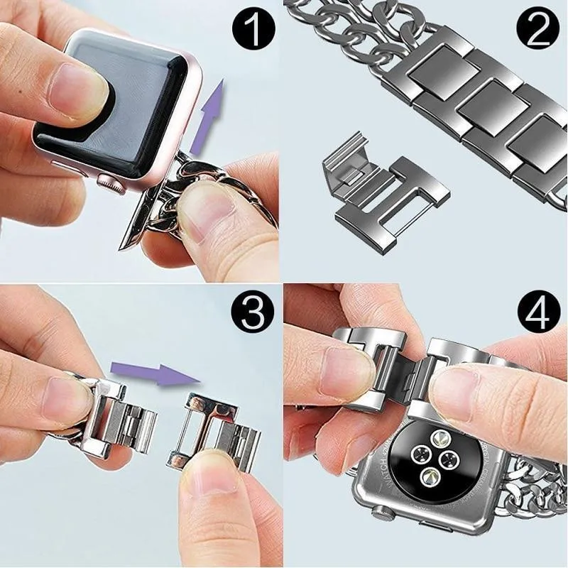 Apple Watchband Women Chain Bracelet Metal Steel Series