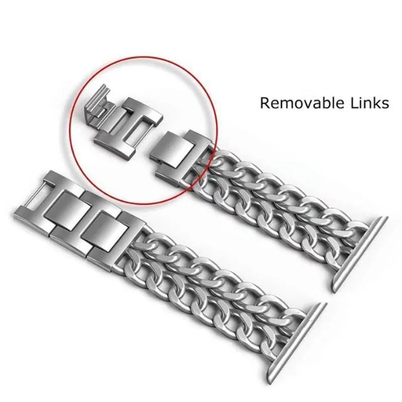 Apple Watchband Women Chain Bracelet Metal Steel Series
