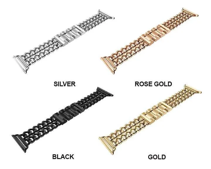 Apple Watchband Women Chain Bracelet Metal Steel Series