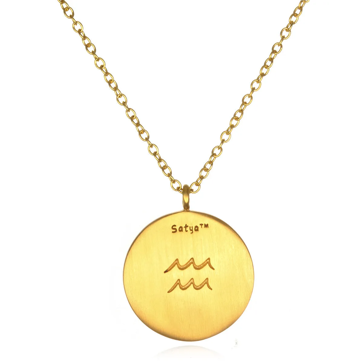 Aquarius Zodiac Necklace