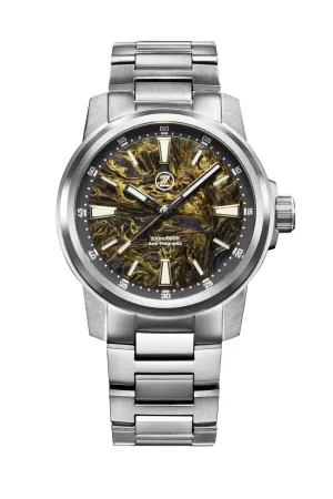 Aurora Field 42mm Ti 'Gold Carbon'
