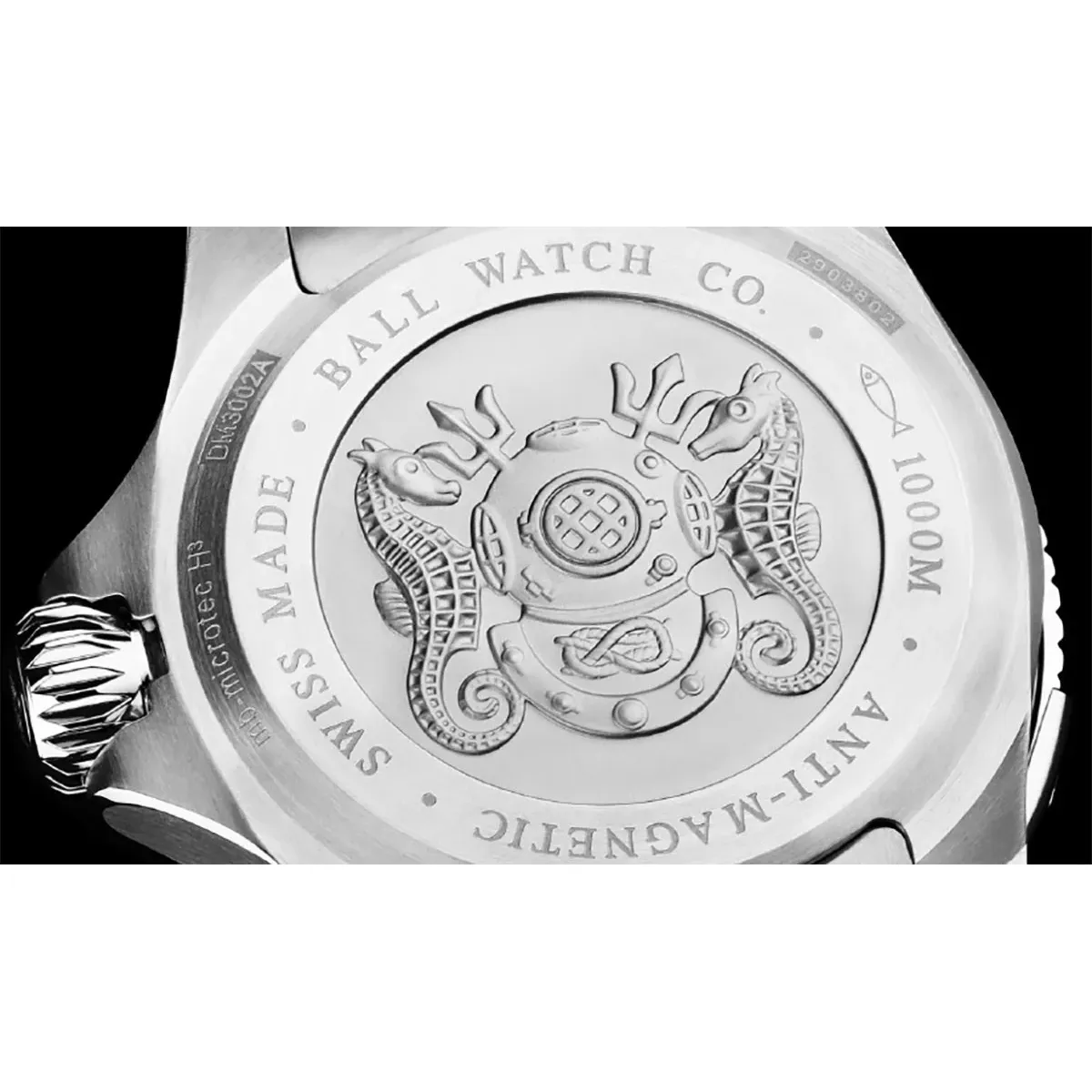Ball Engineer Hydrocarbon DeepQUEST Ceramic Men's Black Watch DM3002A-P3CJ-BK