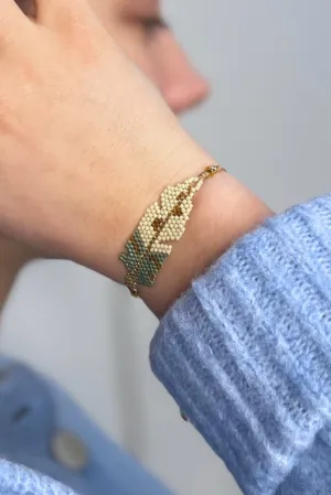 Beaded Feather Bracelet