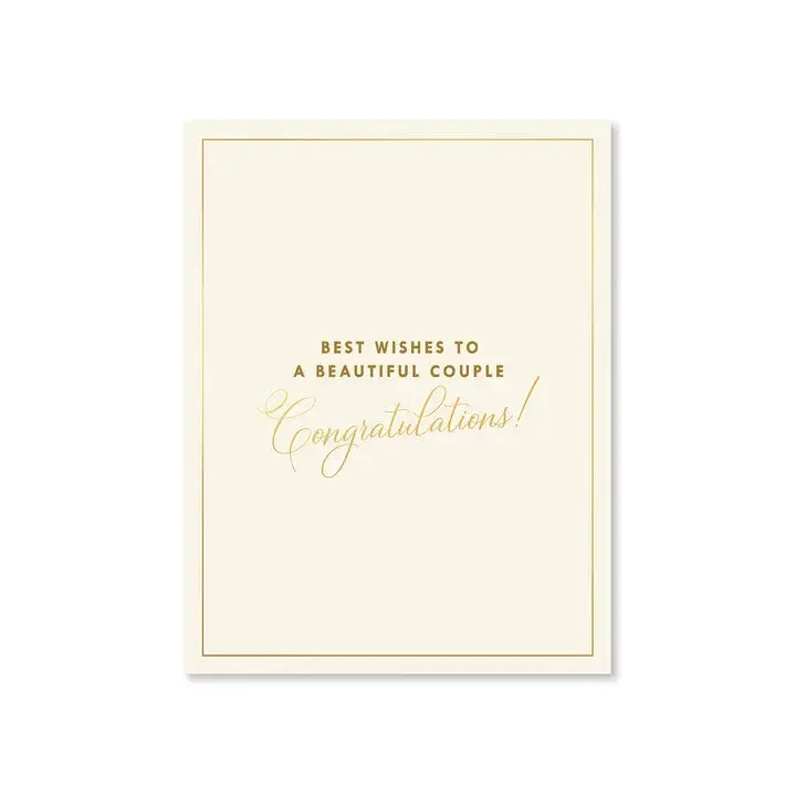 BEAUTIFUL COUPLE WEDDING GREETING CARD
