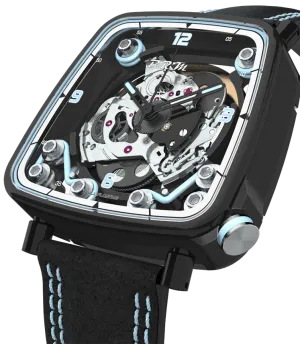 BM Watch FF39-4 Black Titanium Light Blue