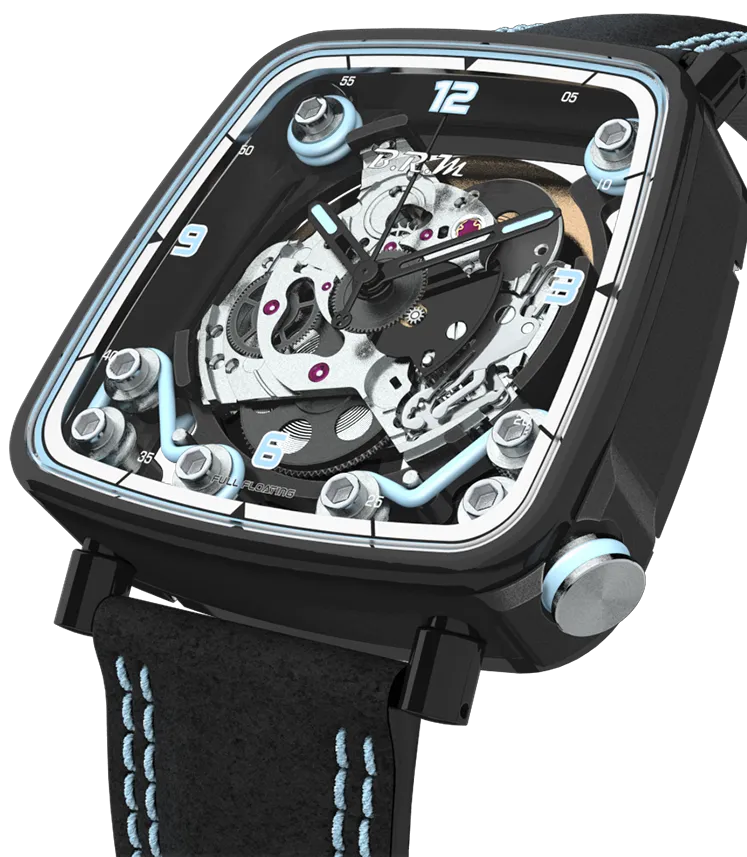 BM Watch FF39-4 Black Titanium Light Blue