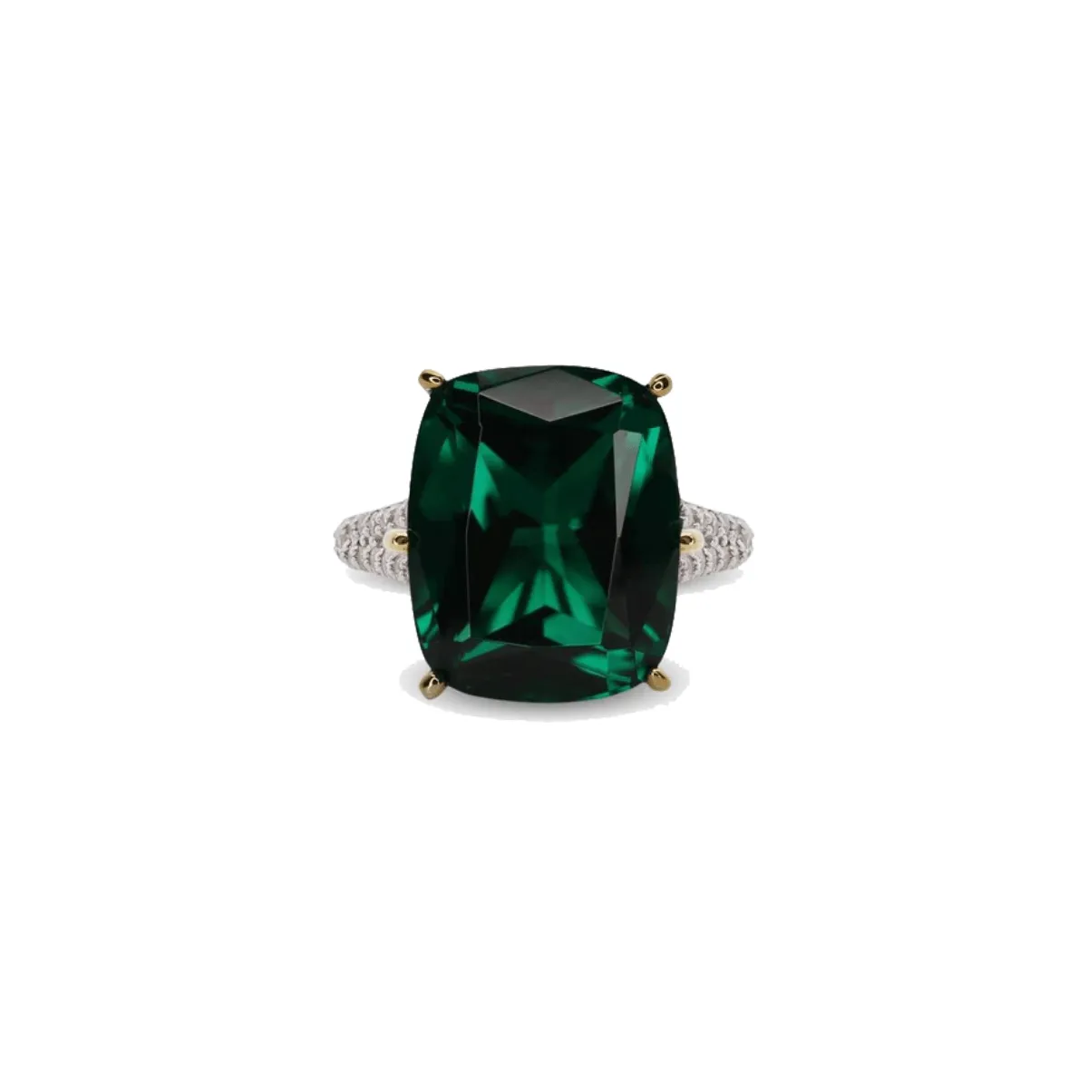 CARAT* London Tatum Cocktail Ring Emerald