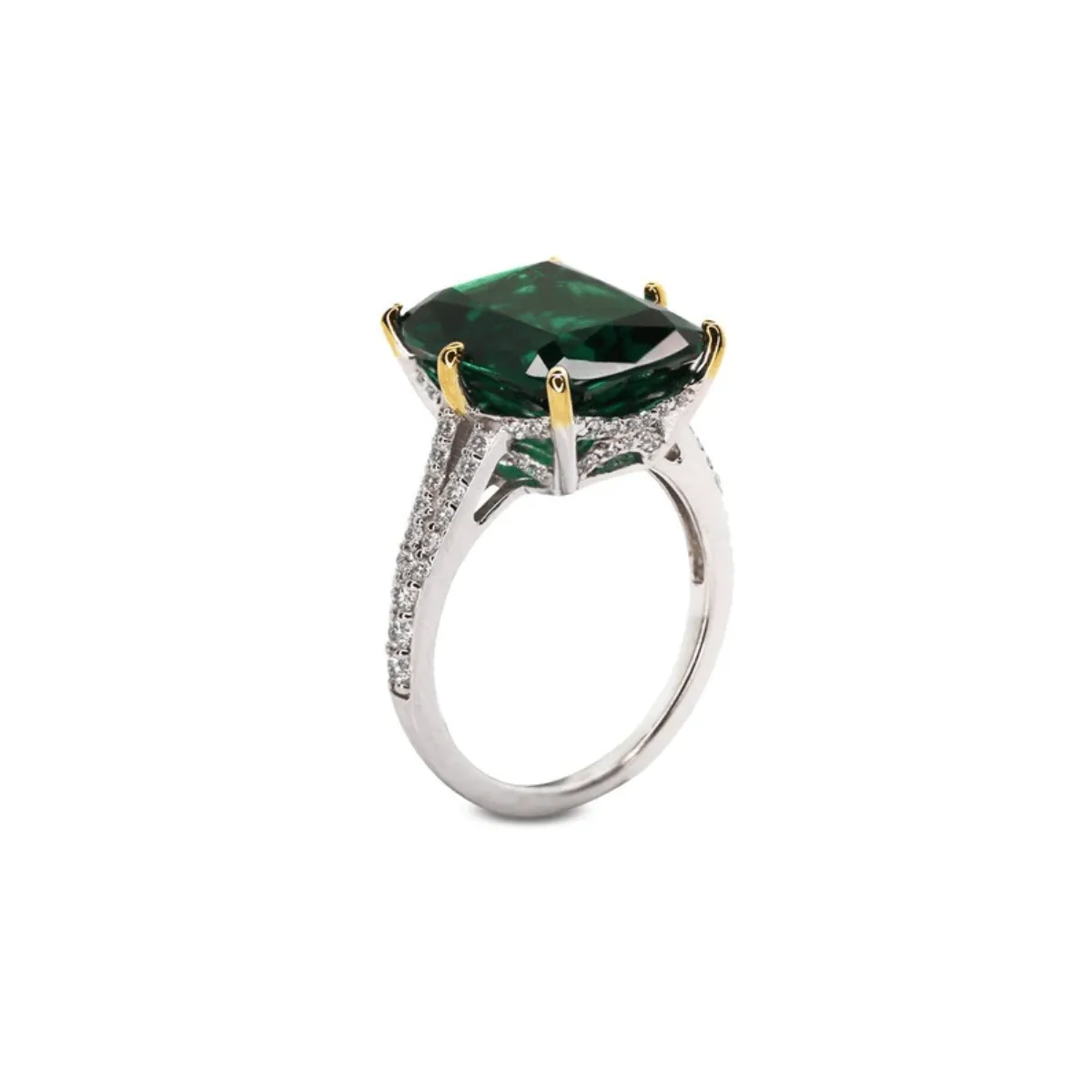 CARAT* London Tatum Cocktail Ring Emerald