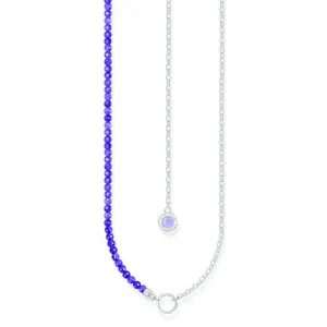 Charmista Member Violet Sterling Silver Enamel Charm Necklace KE2190-007-13