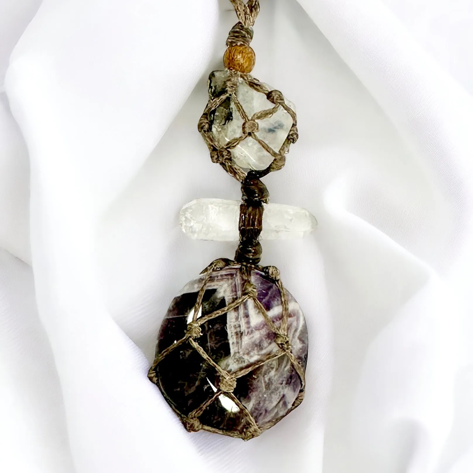 Chevron Amethyst Goddess Talisman