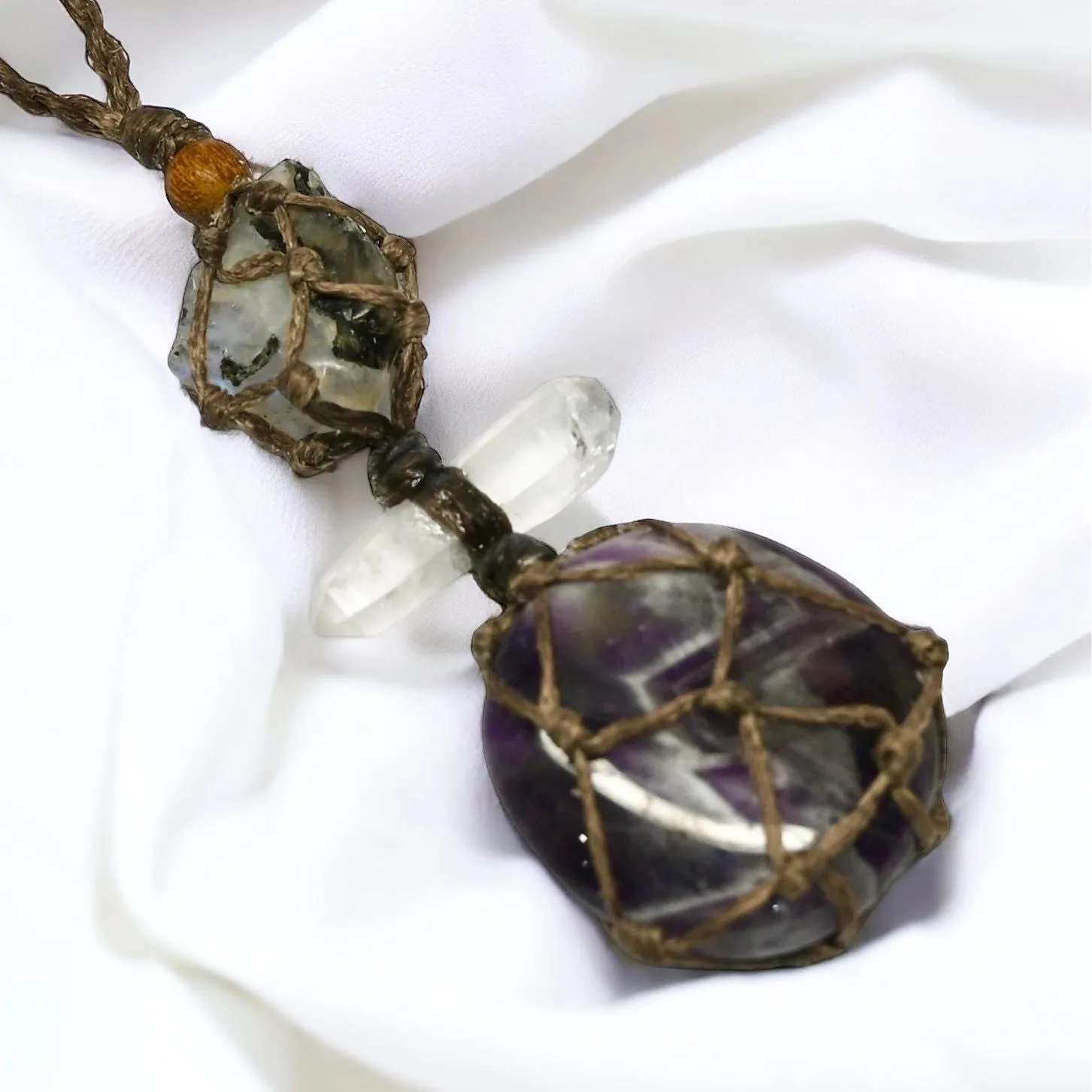 Chevron Amethyst Goddess Talisman