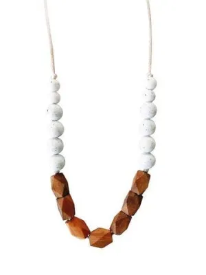 Chewable Charm - Teething Necklace - The Harrison (Moonstone)