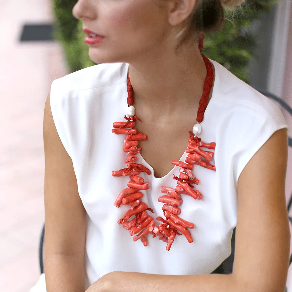 Coral Branch Necklace