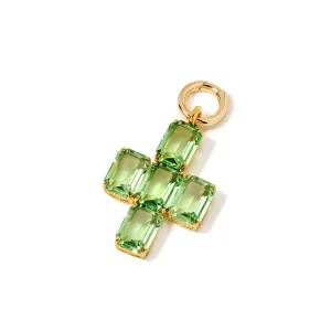 Crisscross Pendant in Peridot