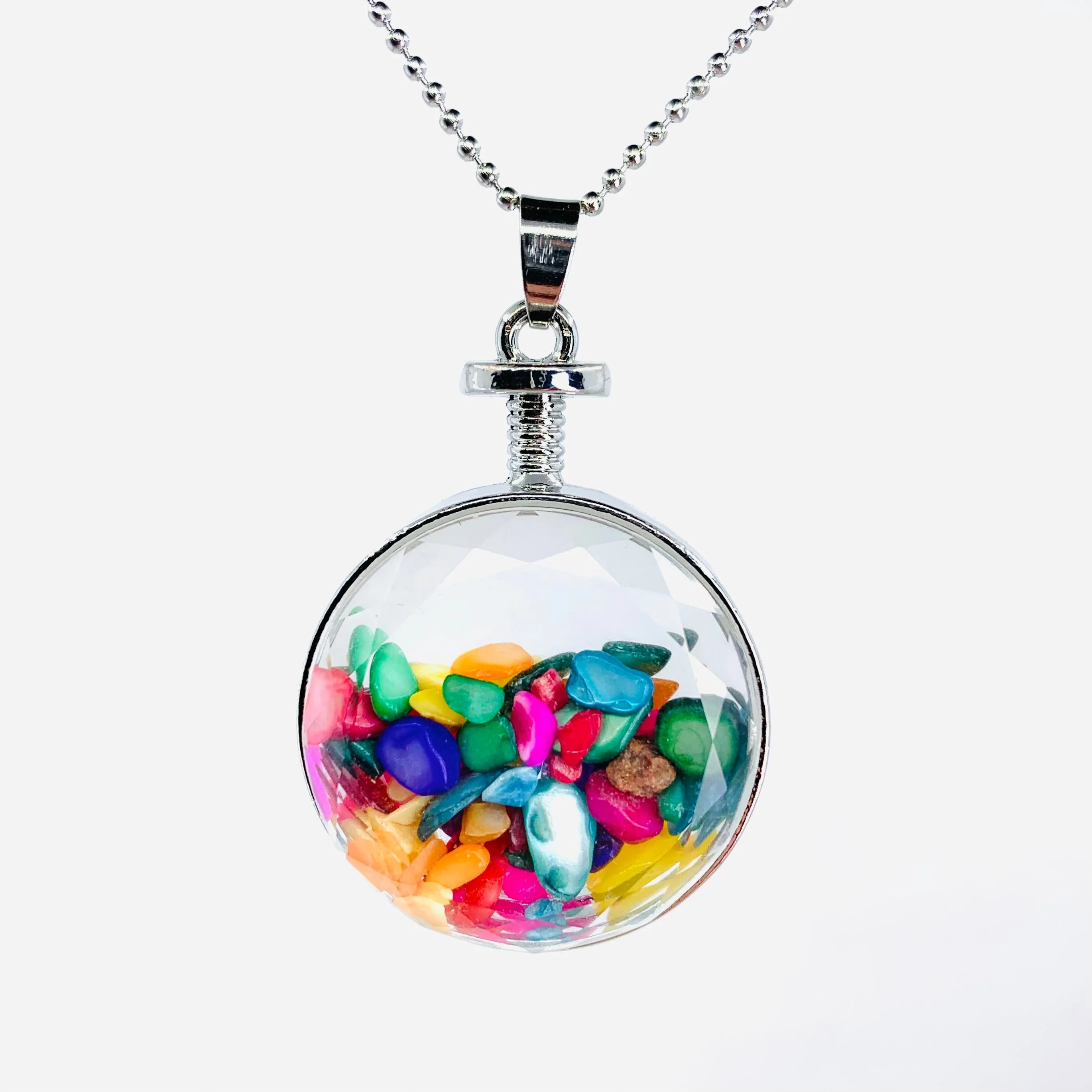 Crystal Filled Pendant Necklaces