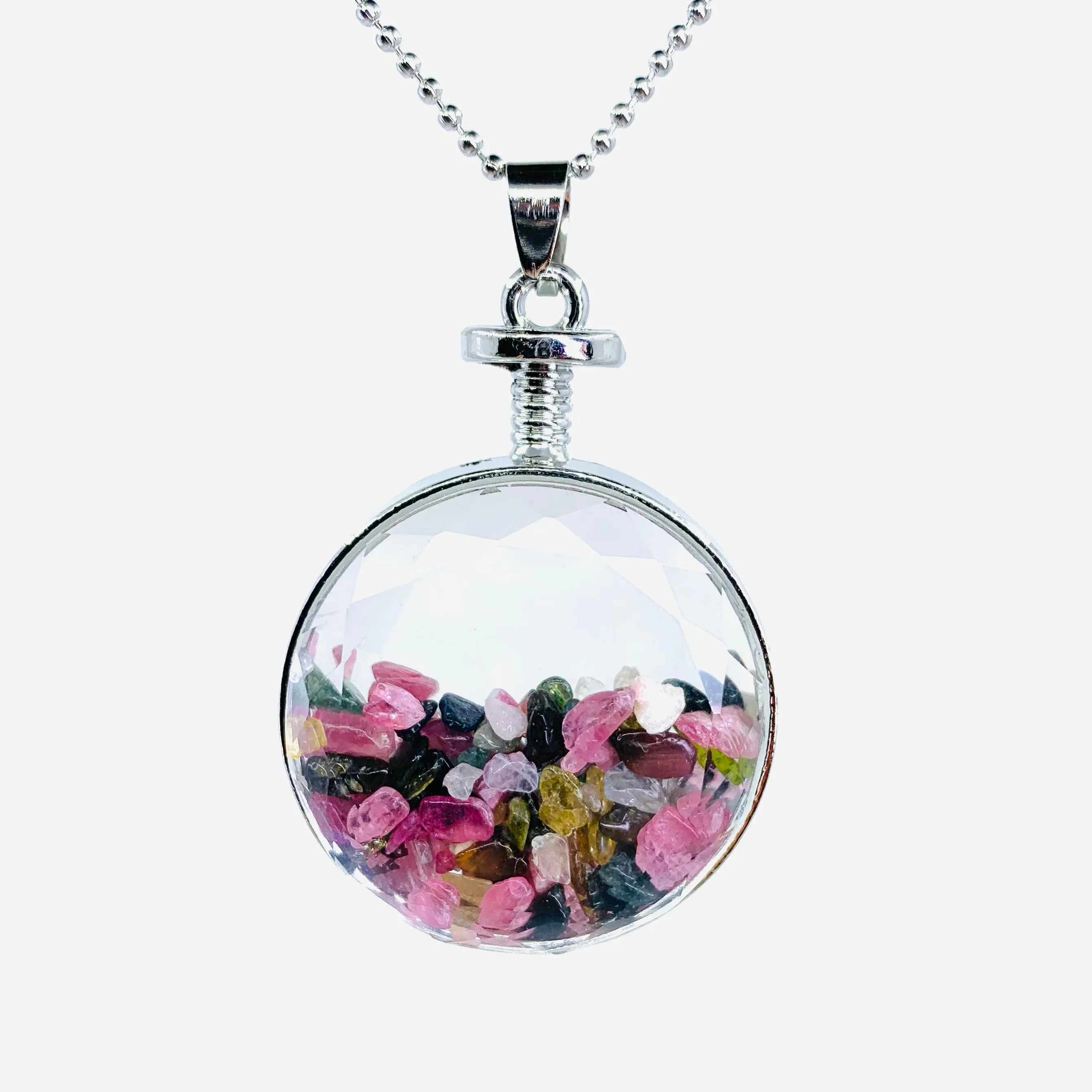 Crystal Filled Pendant Necklaces