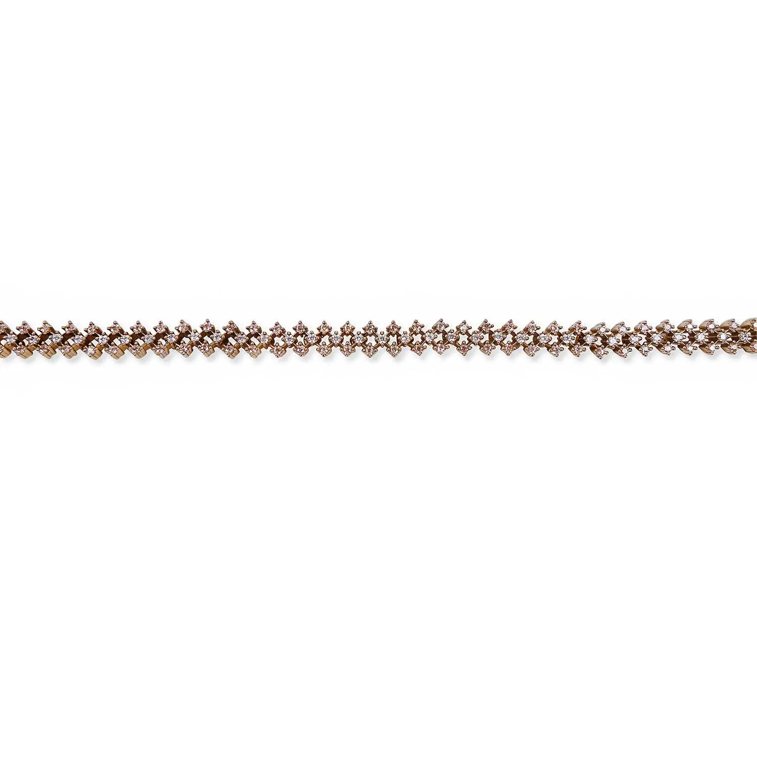 Cubic Zirconia Freya Bracelet in Light Topaz