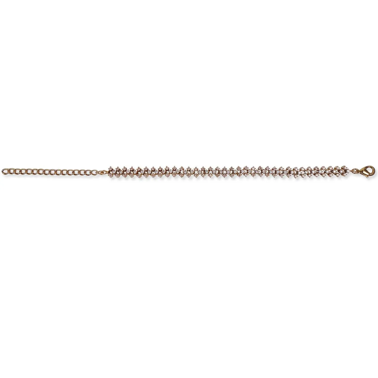 Cubic Zirconia Freya Bracelet in Light Topaz