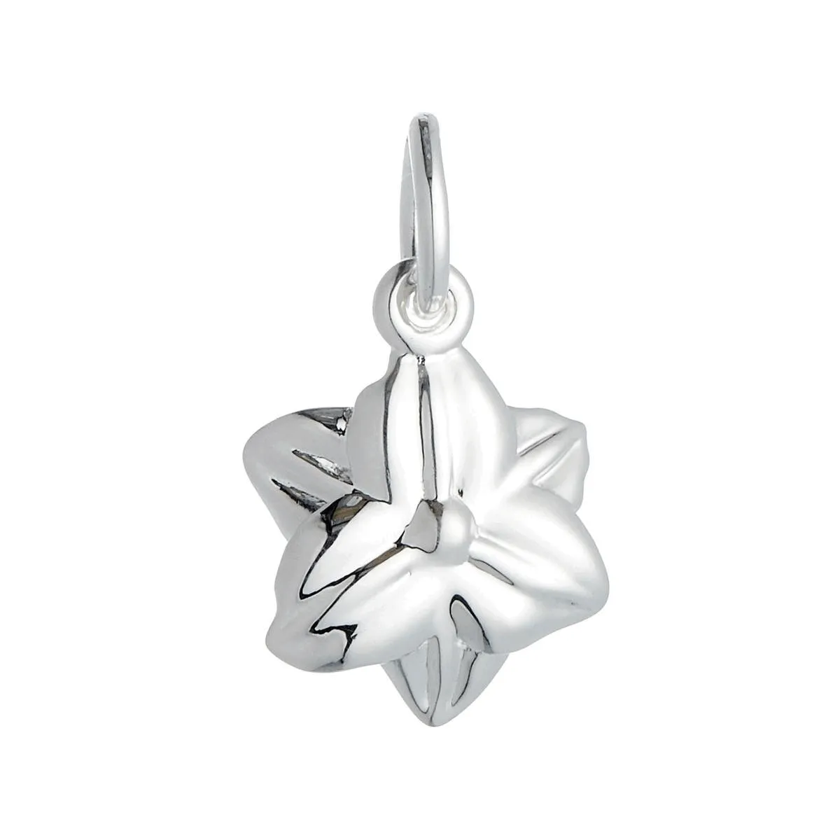 Daffodil Flower Silver Charm