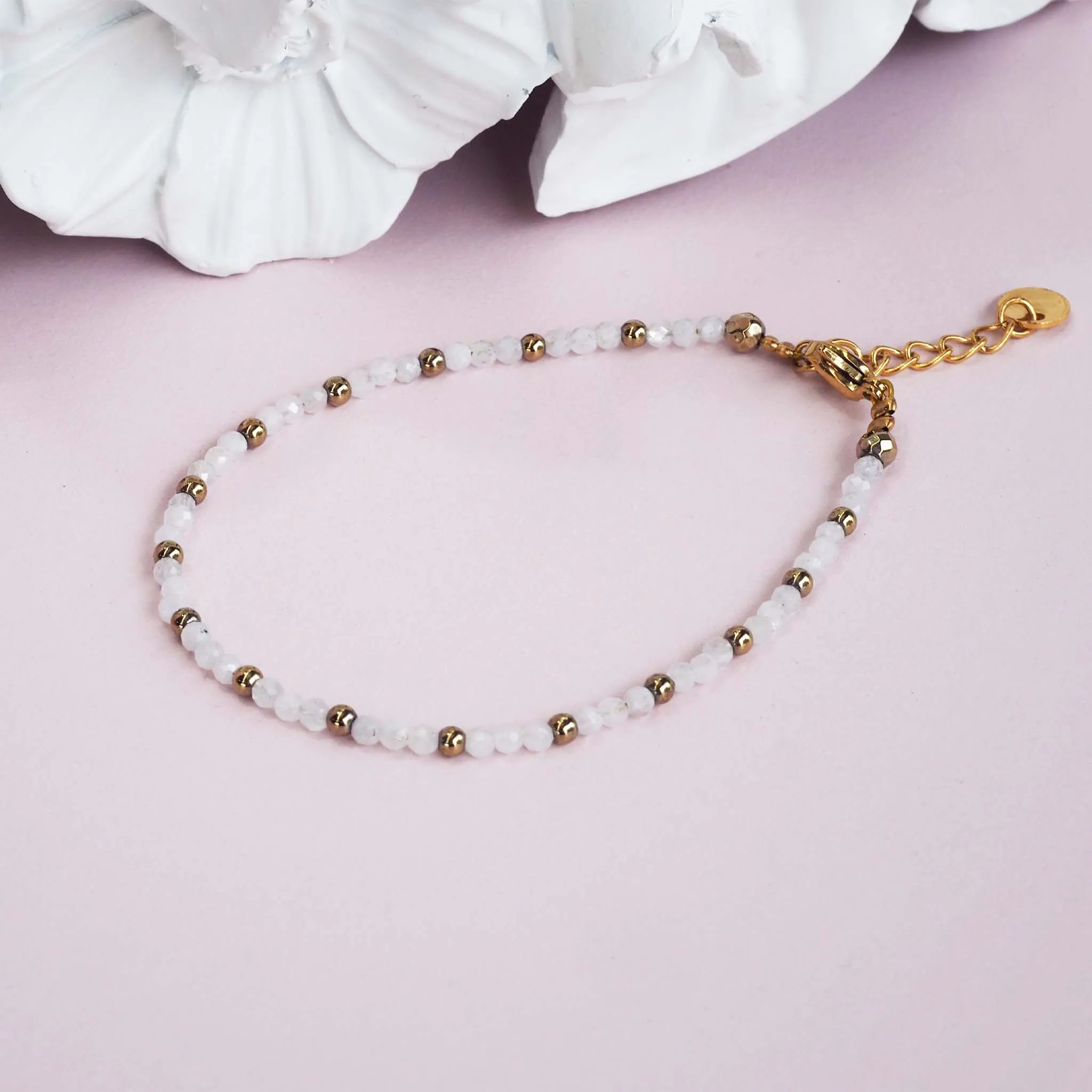 Dainty Goddess Moonstone Bracelet