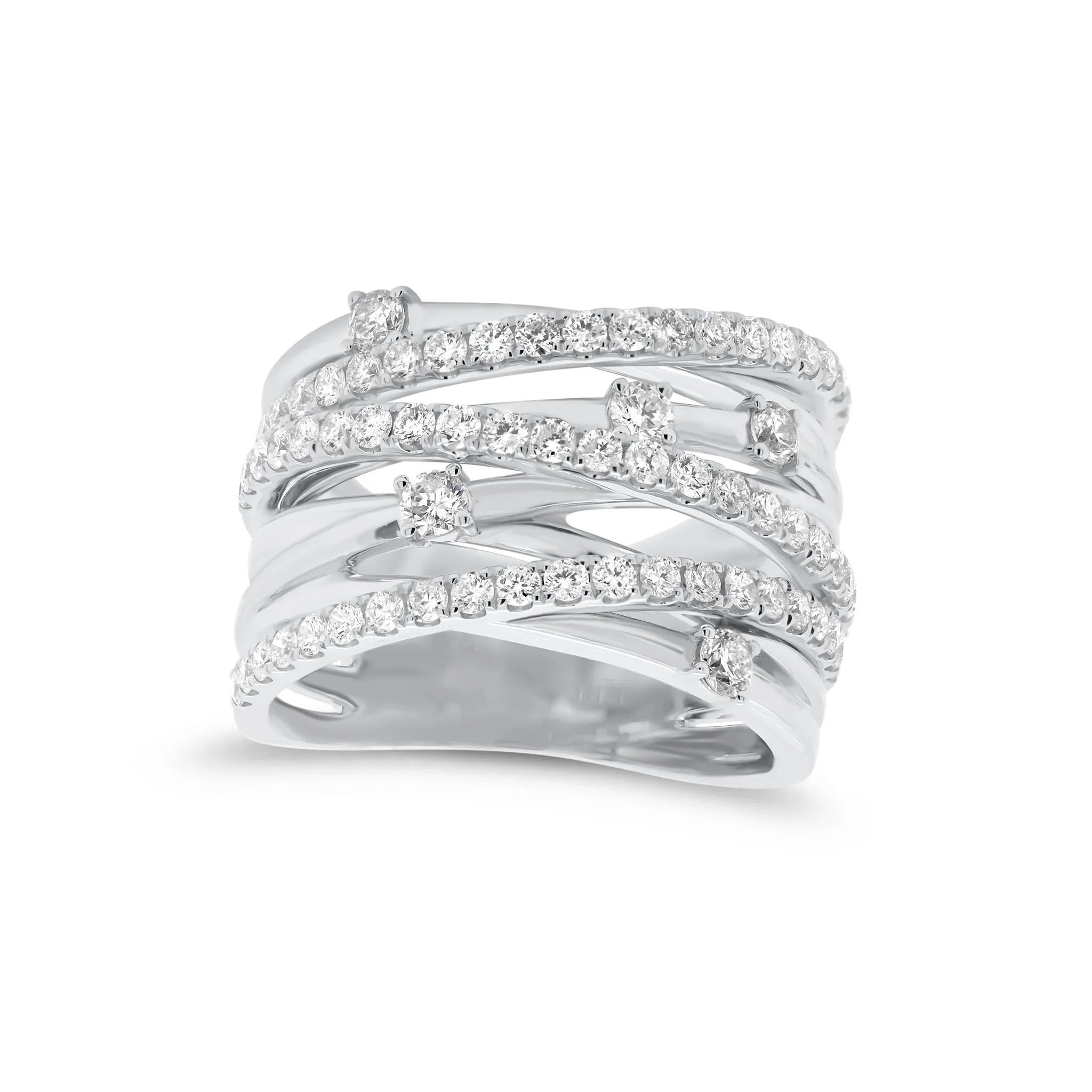 Diamond & Gold Multi-Band Ring