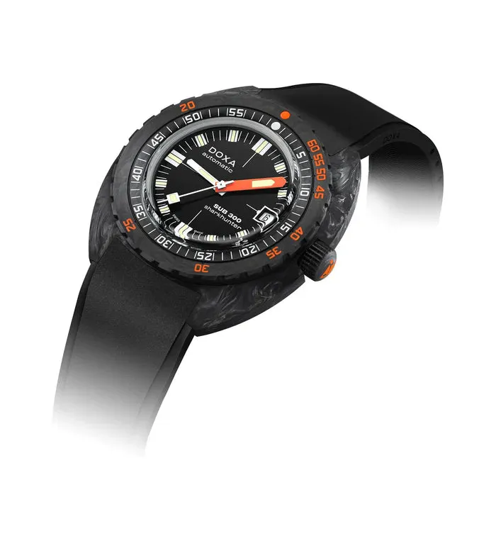 DOXA Sub 300 Carbon Sharkhunter Rubber - 822.70.101.20