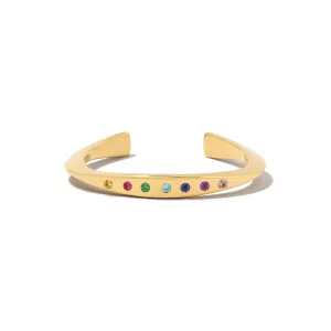Ellsworth Cuff with Rainbow Topaz